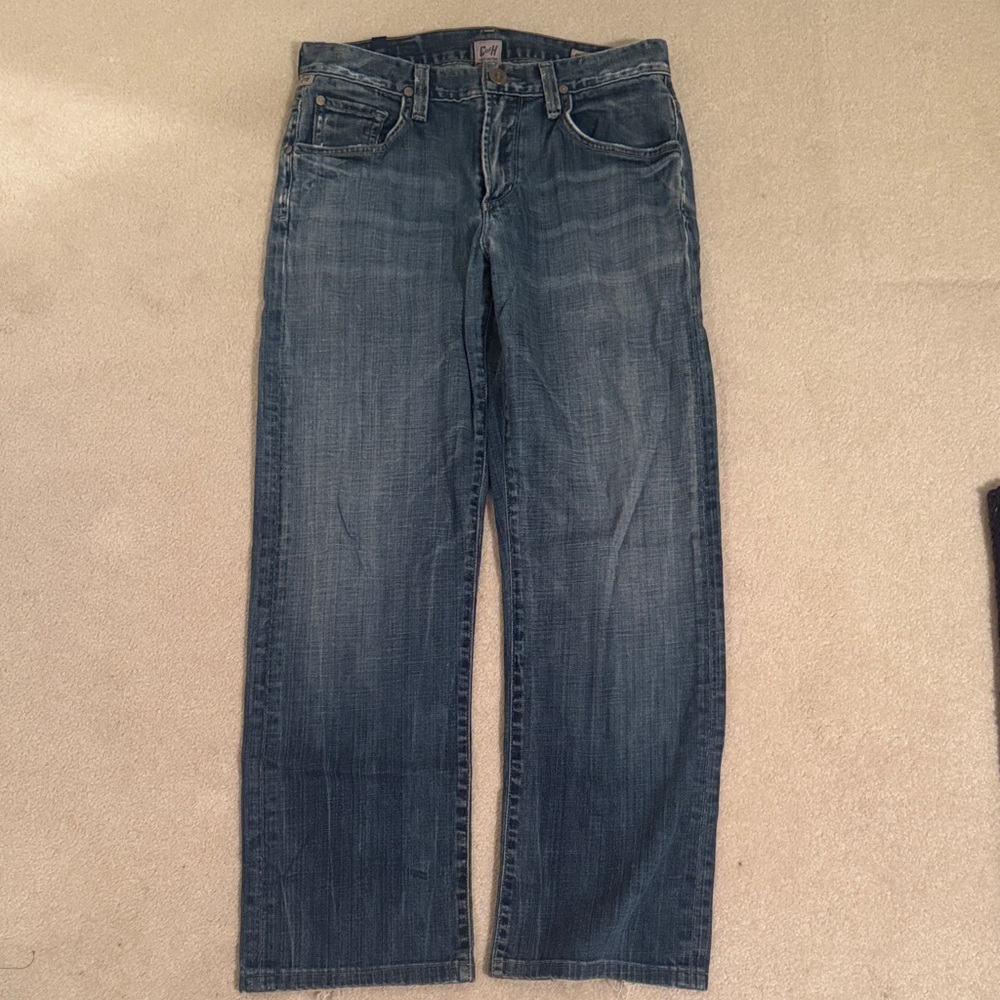 Citizens Of Humanity Men's Relaxed Blue Jeans